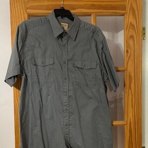 Men's Charcoal Button-Down Shirt